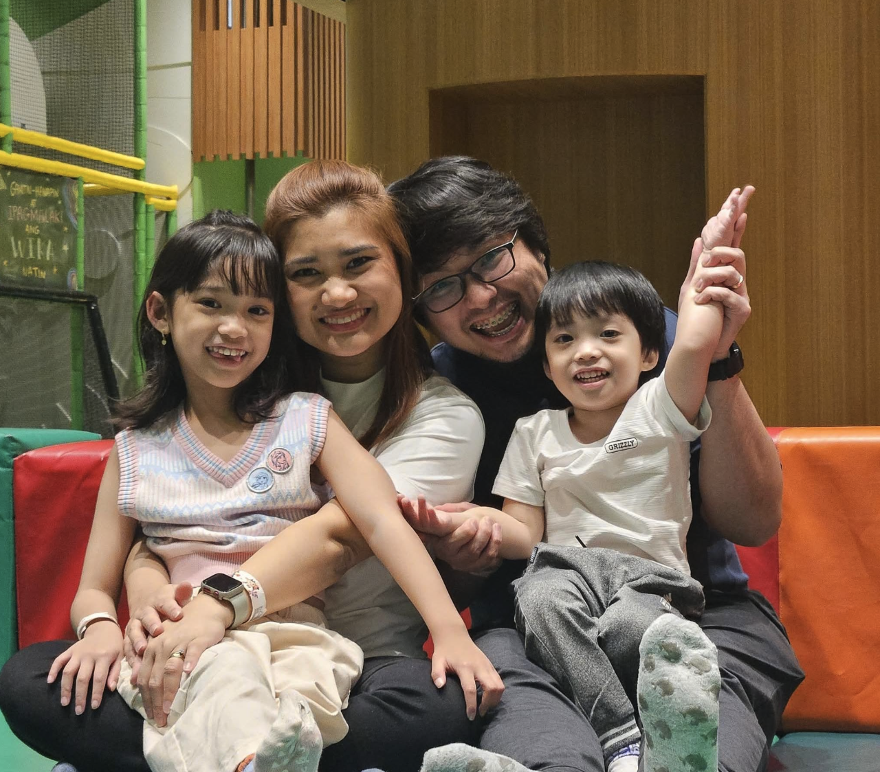 Donna with her family